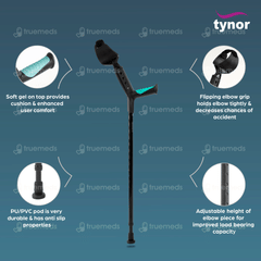 Tynor L 13 Adjustable Universal Elbow Crutch 1