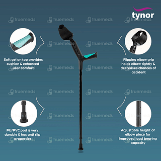 Tynor L 13 Adjustable Universal Elbow Crutch 1