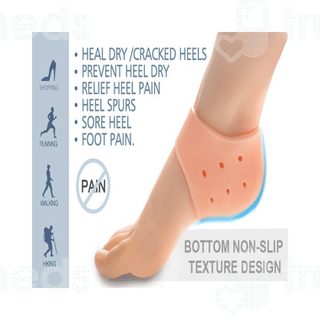Agarwals Soft And Comfy Silicone Gel Heel Pad Foot Protector Socks Pair 1