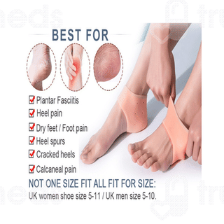 Agarwals Soft And Comfy Silicone Gel Heel Pad Foot Protector Socks Pair 1