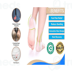 Agarwals Soft And Comfy Silicone Gel Heel Pad Foot Protector Socks Pair 1