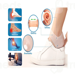 Agarwals Soft And Comfy Silicone Gel Heel Pad Foot Protector Socks Pair 1
