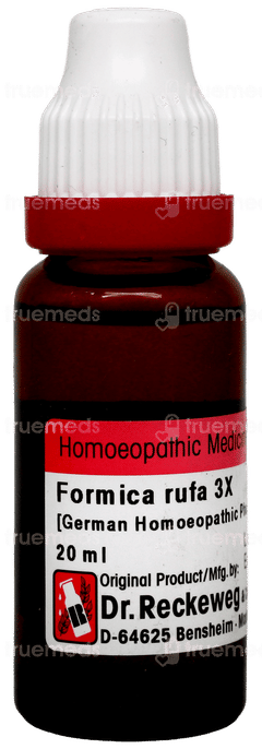 Dr Reckeweg Formica Rufa 3x Mother Tincture 20 ML