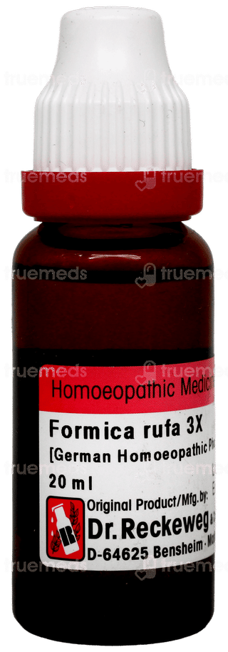 Dr Reckeweg Formica Rufa 3x Mother Tincture 20 ML