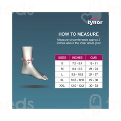 Tynor D 25 Comfeel Large Size Anklet Pair 1
