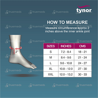 Tynor D 25 Comfeel Medium Size Anklet Pair 1