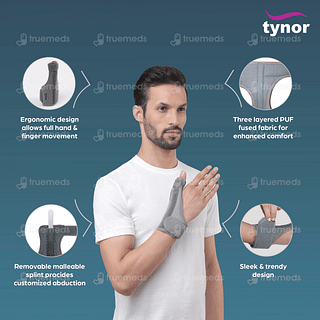 Tynor F 06 Universal Size Thumb Spica Splint 1