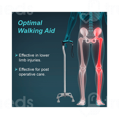 Tynor L 12 Quadripod Universal Size Walking Stick 1 Tynor L 12 Quadripod Universal Size Walking Stick 1