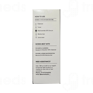 Minimalist Niacinamide 5%  Face Serum 30ml