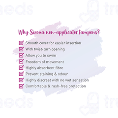 Sirona Now Periods Made Easy Regular Premium Digital Tampons 20