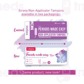 Sirona Now Periods Made Easy Regular Premium Digital Tampons 20