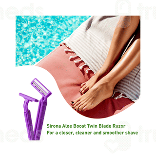 Sirona Disposable Aloe Boost Twin Blade Razor 1