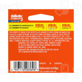 Gillette Fusion 5 Proglide Shaving Razor Blade 2