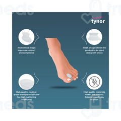 Tynor K 04 Silicon Large Toe Separator 1