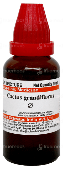 Dr Willmar Schwabe Cactus Grandiflorus Q Mother Tincture 30Ml Dr Willmar Schwabe Cactus Grandiflorus Q Mother Tincture 30Ml