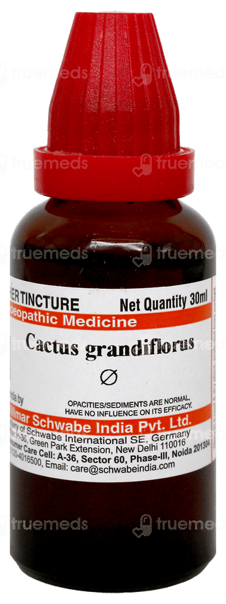 Dr Willmar Schwabe Cactus Grandiflorus Q Mother Tincture 30Ml