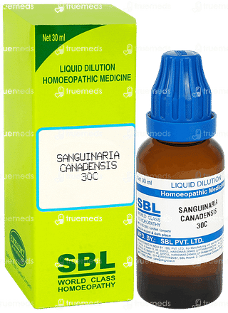 Sbl Sanguinaria Canadensis 30c Dilution 30ml