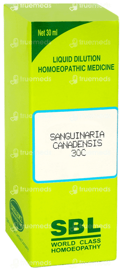 Sbl Sanguinaria Canadensis 30c Dilution 30ml