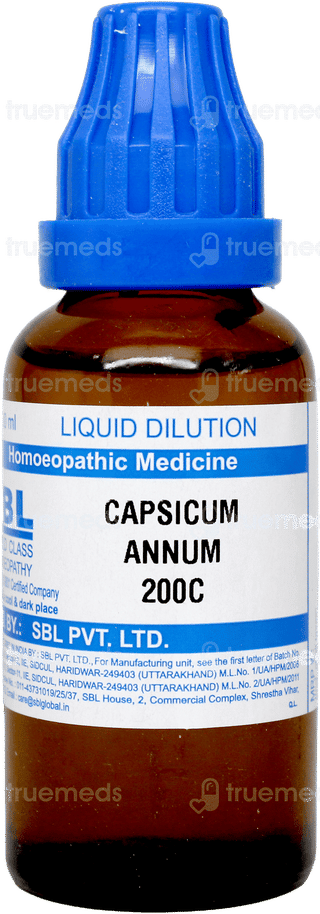 Sbl Capsicum Annum 200c Dilution 30ml