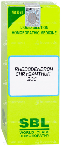 Sbl Rhododendron Chrysanthum 30c Dilution 30ml