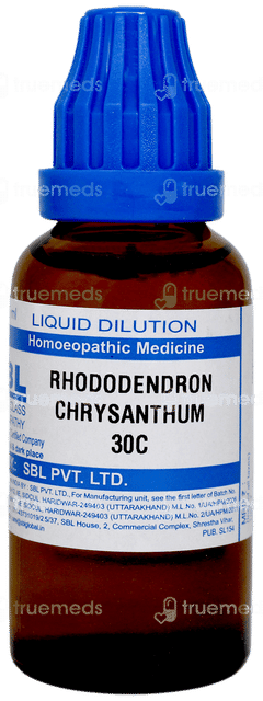 Sbl Rhododendron Chrysanthum 30c Dilution 30ml
