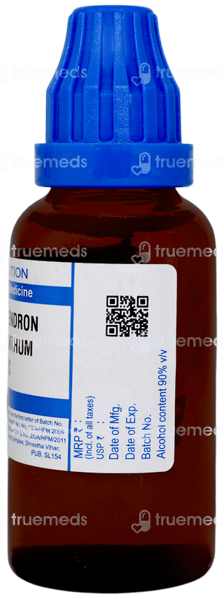 Sbl Rhododendron Chrysanthum 30c Dilution 30ml