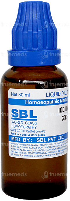 Sbl Iodium 30c Dilution 30ml