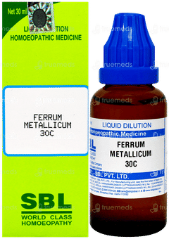 Sbl Ferrum Metallicum 30C Dilution 30Ml Sbl Ferrum Metallicum 30C Dilution 30Ml