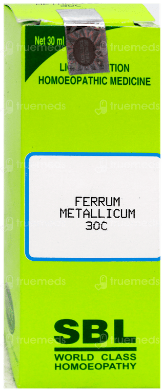Sbl Ferrum Metallicum 30C Dilution 30Ml