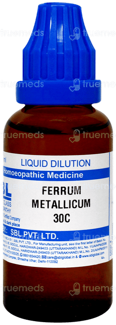 Sbl Ferrum Metallicum 30C Dilution 30Ml