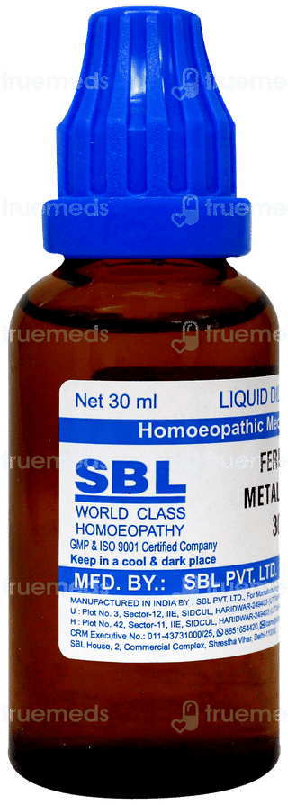 Sbl Ferrum Metallicum 30C Dilution 30Ml