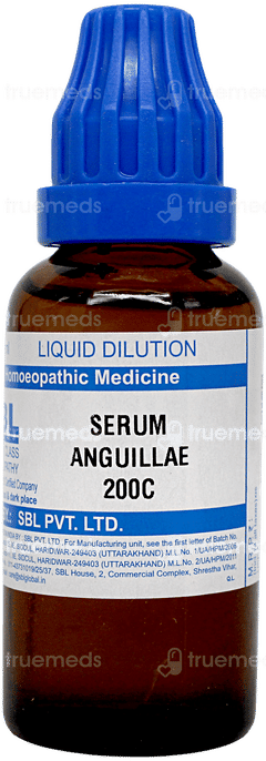 Sbl Serum Anguillae 200c Dilution 30ml