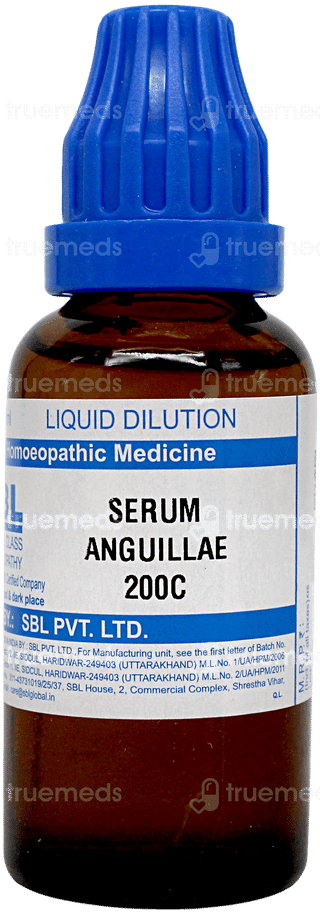 Sbl Serum Anguillae 200c Dilution 30ml