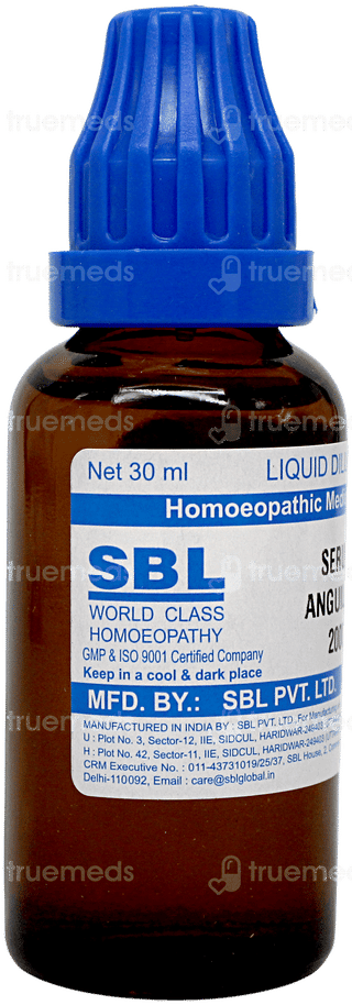 Sbl Serum Anguillae 200c Dilution 30ml