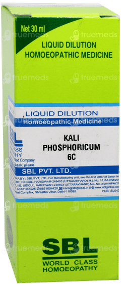 Sbl Kali Phosphoricum 6 C Dilution 30 ML
