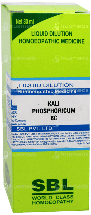 Sbl Kali Phosphoricum 6 C Dilution 30 ML