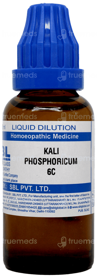Sbl Kali Phosphoricum 6 C Dilution 30 ML