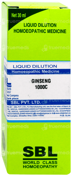 Sbl Ginseng 1000c Dilution 30ml