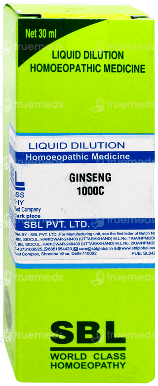 Sbl Ginseng 1000c Dilution 30ml