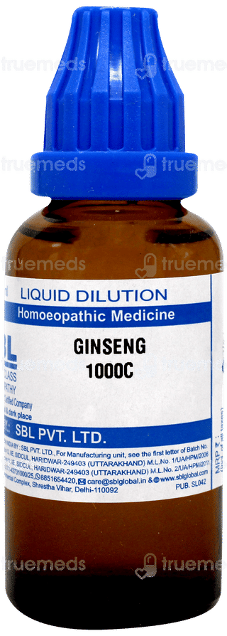Sbl Ginseng 1000c Dilution 30ml