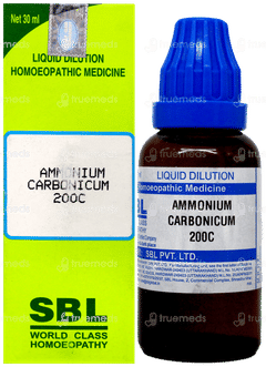 Sbl Ammonium Carbonicum 200c Dilution 30ml Sbl Ammonium Carbonicum 200c Dilution 30ml