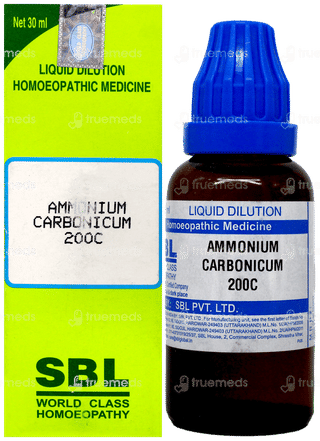 Sbl Ammonium Carbonicum 200c Dilution 30ml