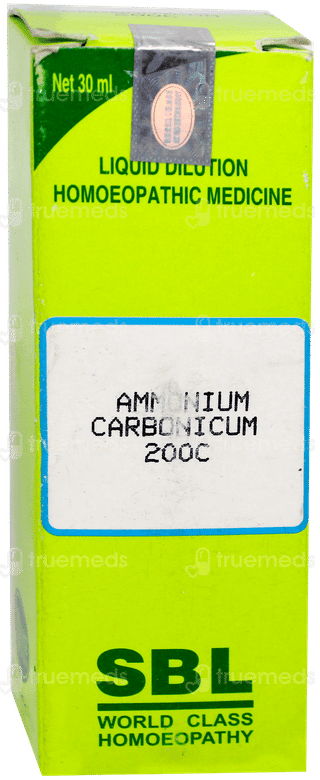 Sbl Ammonium Carbonicum 200c Dilution 30ml