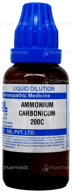 Sbl Ammonium Carbonicum 200c Dilution 30ml