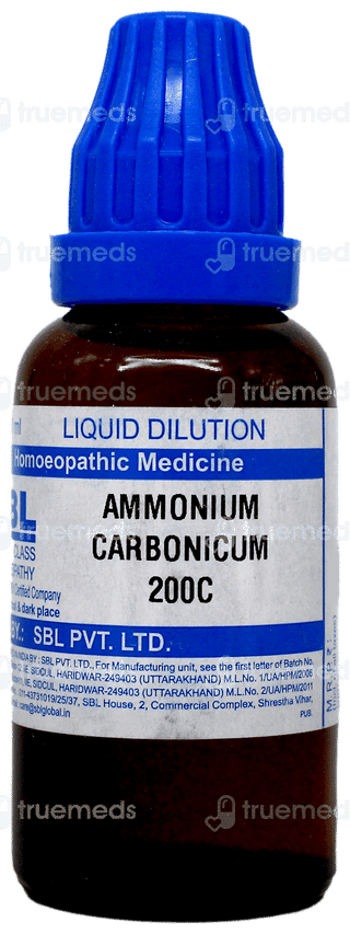 Sbl Ammonium Carbonicum 200c Dilution 30ml