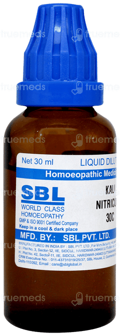 Sbl Kali Nitricum 30 C Dilution 30 ML
