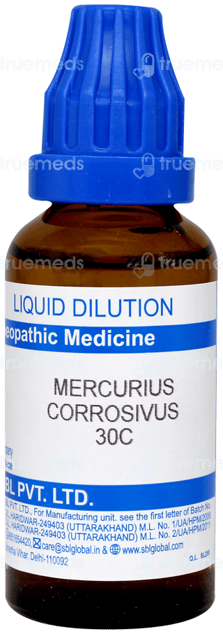 Sbl Mercurius Corrosivus 30c Dilution 30ml