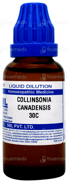 Sbl Collinsonia Canadensis 30c Dilution 30ml