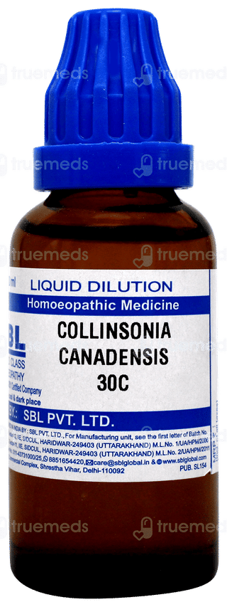 Sbl Collinsonia Canadensis 30c Dilution 30ml