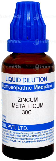 Sbl Zincum Metallicum 30 C Dilution 30 ML